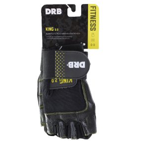 Guantes Fitness Cuero Muñequera DRB King